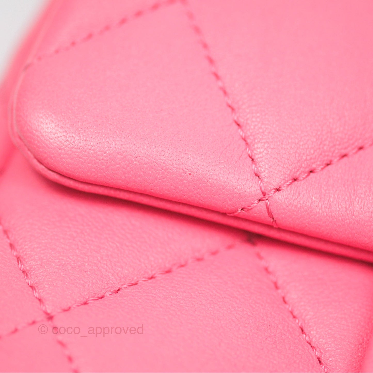 Chanel Quilted Mini CC Funky Town Flap Pink Lambskin Aged Gold Hardware