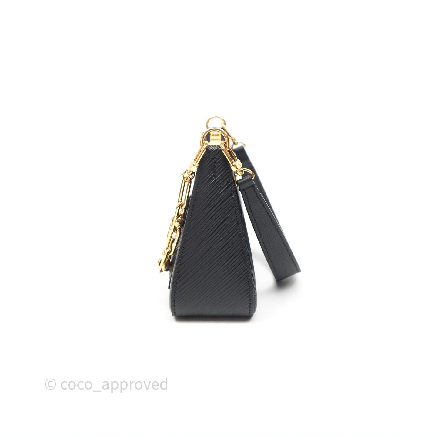Louis Vuitton TM Epi Marellini Bag Monogram Black Gold Hardware