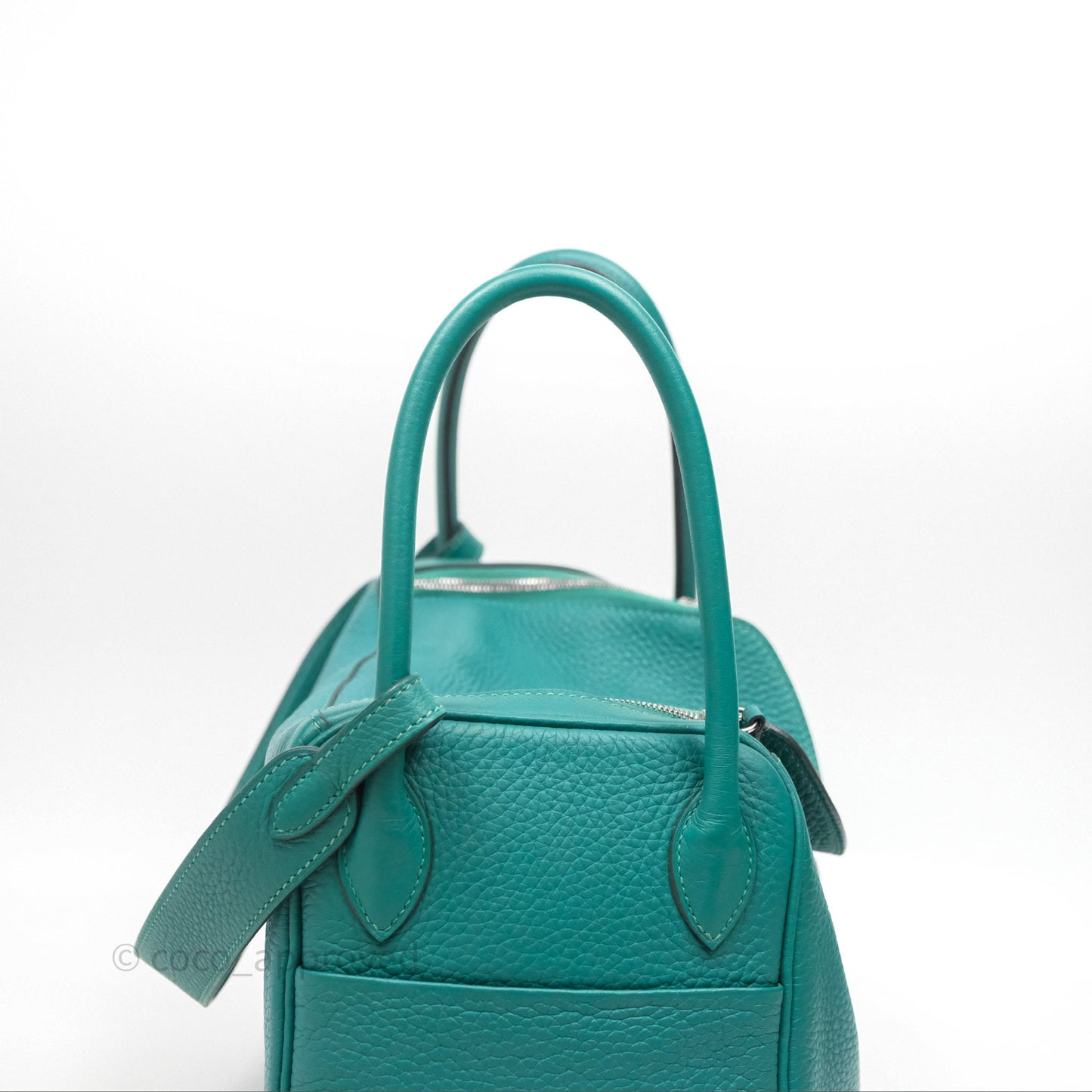 Hermès Lindy 26 Vert Verone U1 Clemence Palladium Hardware