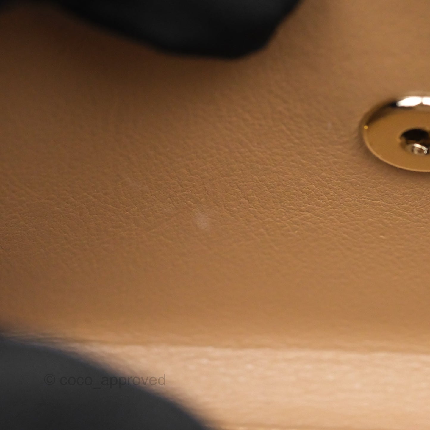 Chanel Quilted Medium Business Affinity Flap Dark Beige Caviar Gold Hardware