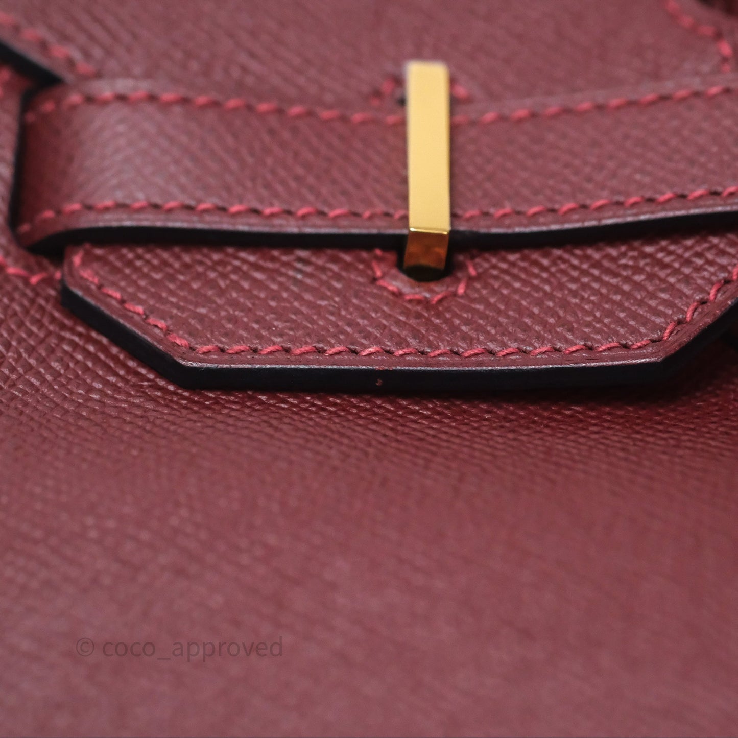 Hermès Birkin 30 Retourne Rouge H 55 Epsom Gold Hardware