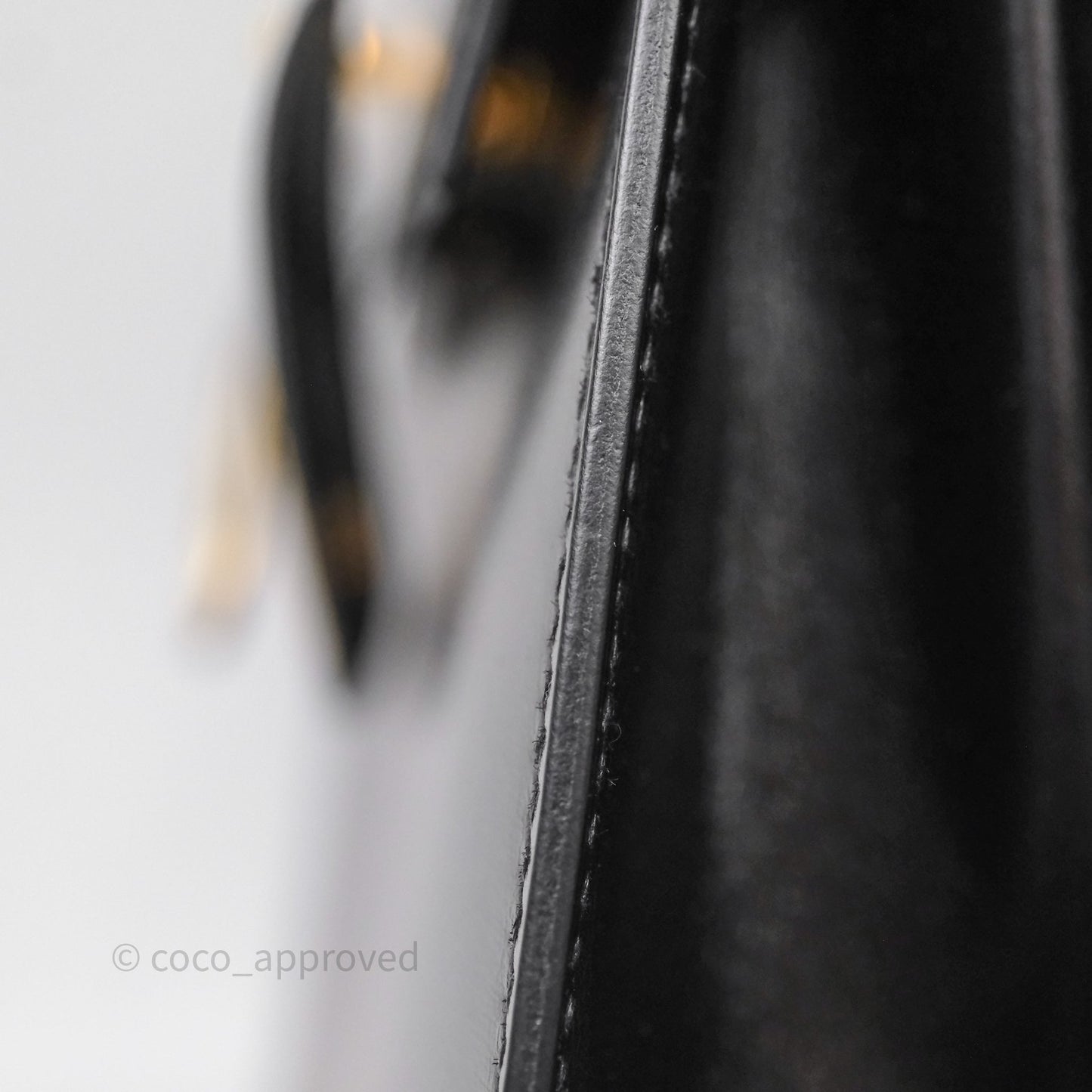Hermès Vintage Kelly 28 Sellier Black Noir 89 Box Leather Gold Hardware