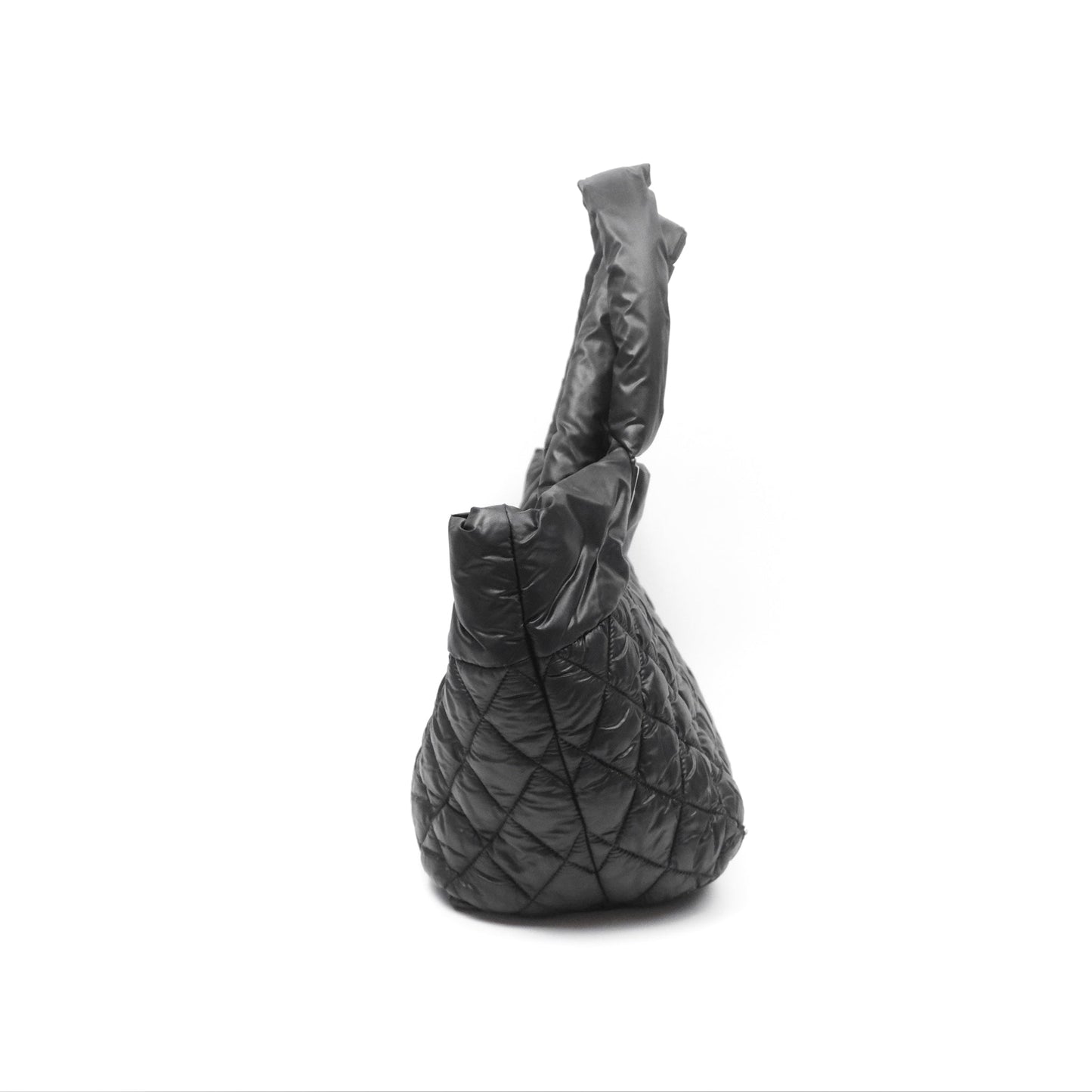 Chanel Coco Cocoon Tote Bag PM Black Nylon