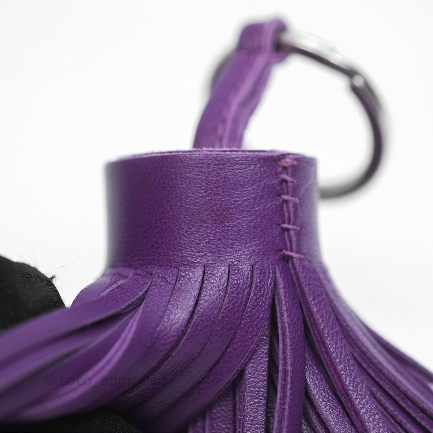 Hermès Carmen Key Ring Violet Lambskin