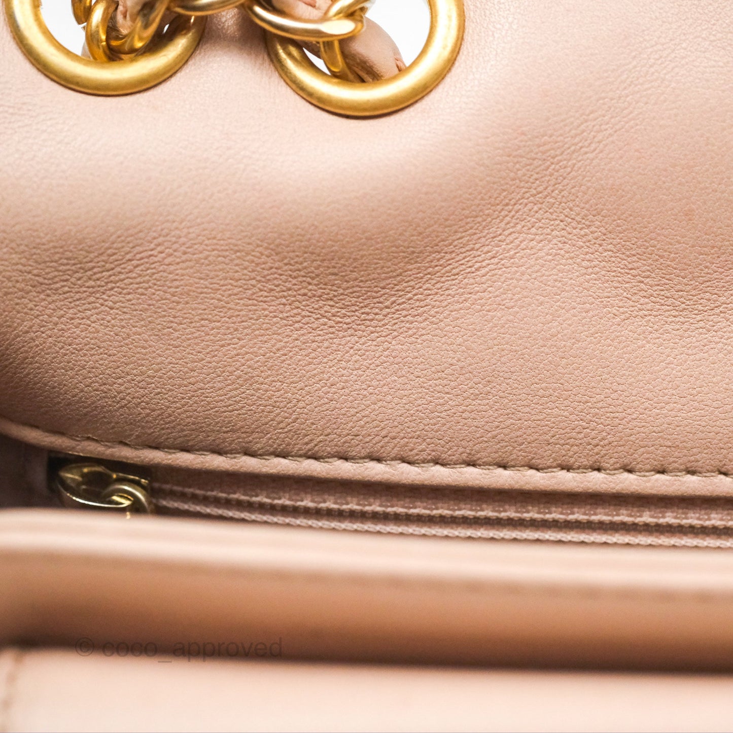 Chanel Flap Bag Pink Aged Gold Hardware