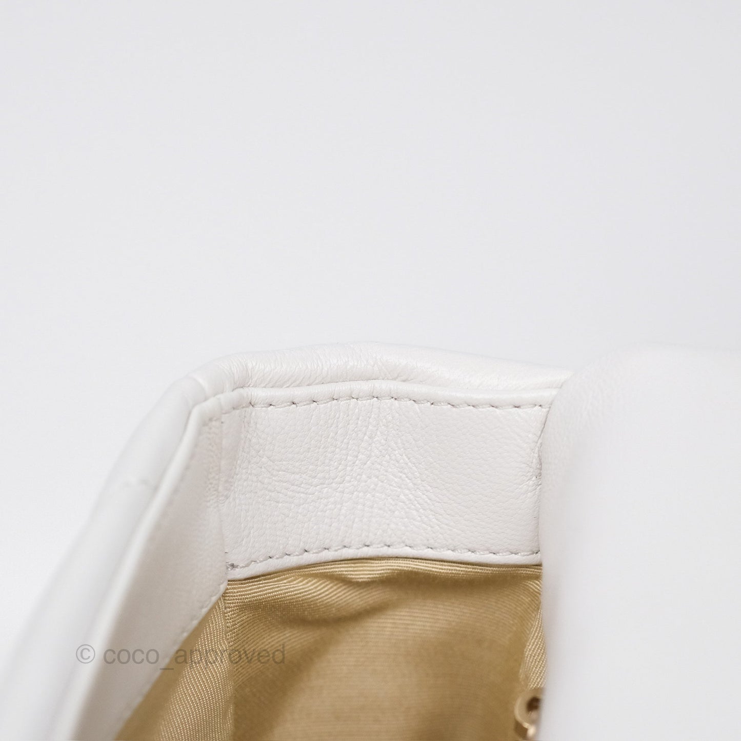 Chanel 19 Small White Mixed Hardware
