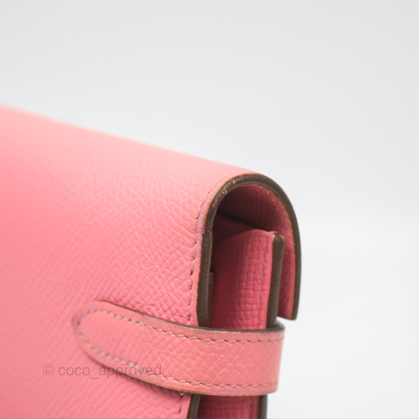 Hermès Kelly Wallet Rose Confetti Epsom Palladium Hardware