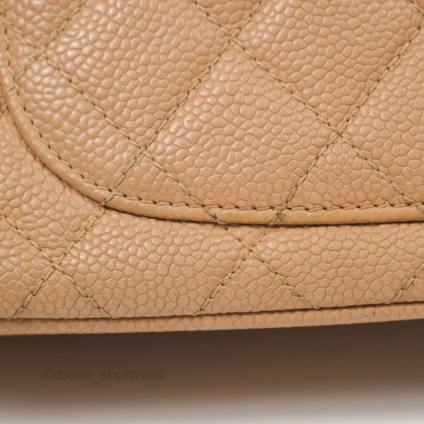 Chanel Small CC Filigree Flap Quilted Beige Black Caviar