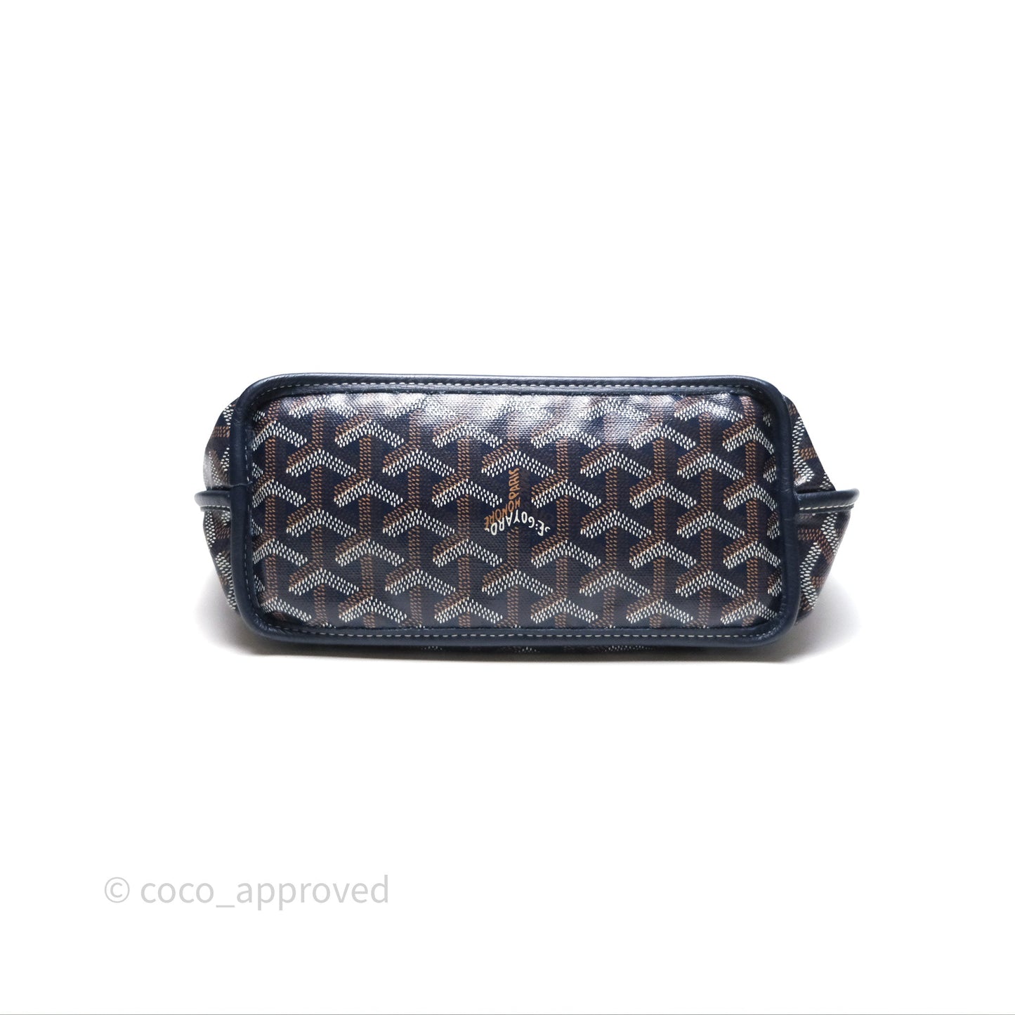Goyard Anjou Mini Bag Goyardine Canvas Navy