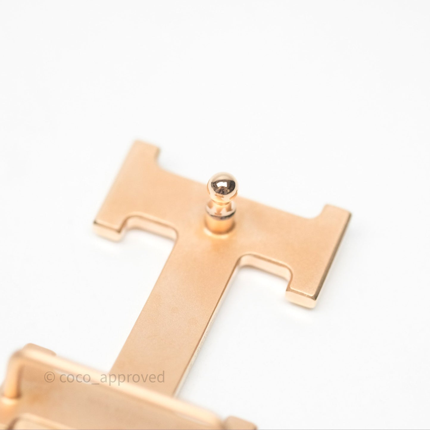 Hermès H Belt Buckle & Reversible Strap Noir/Gold Rose Gold Hardware
