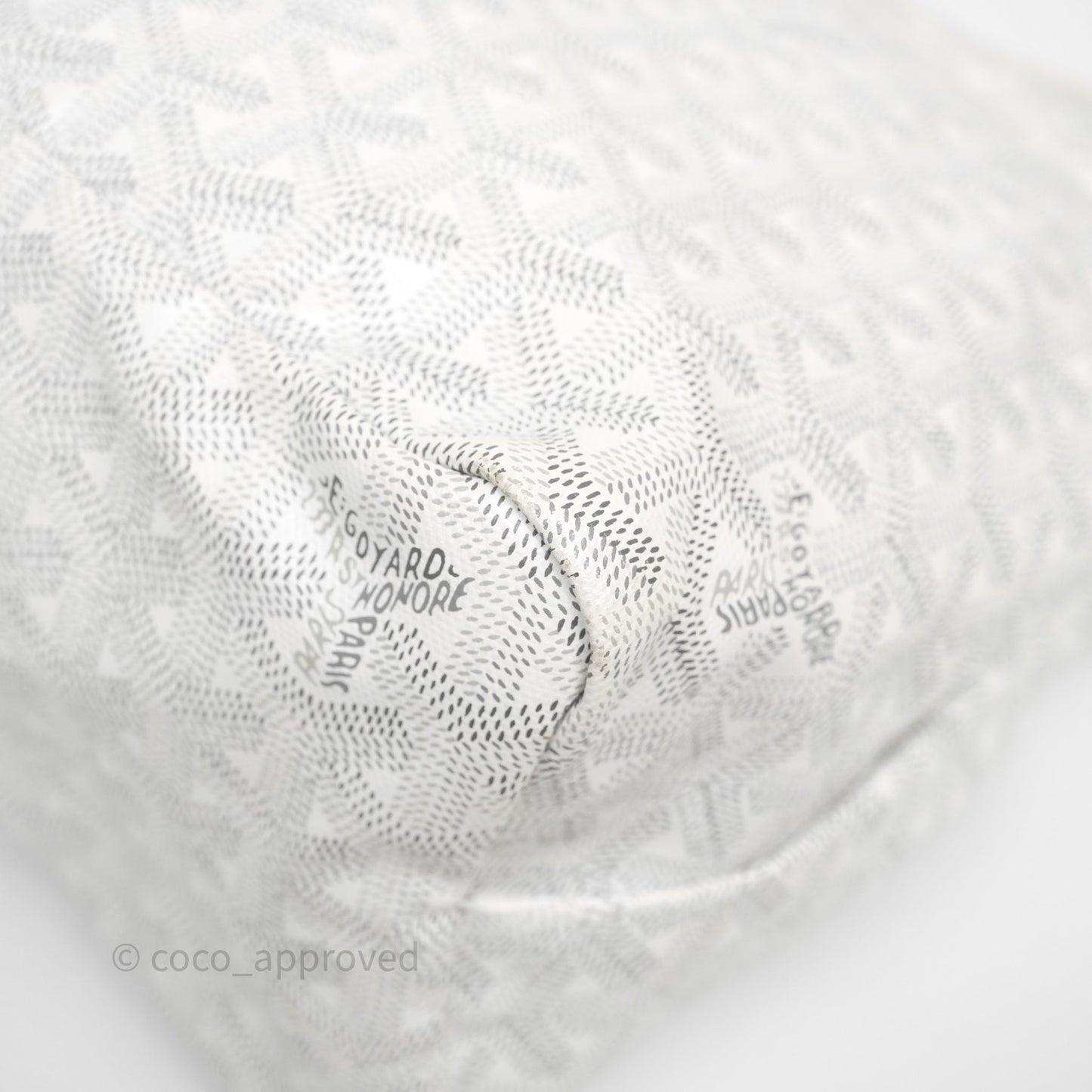 Goyard Bohème Hobo Bag PM White Goyardine Canvas