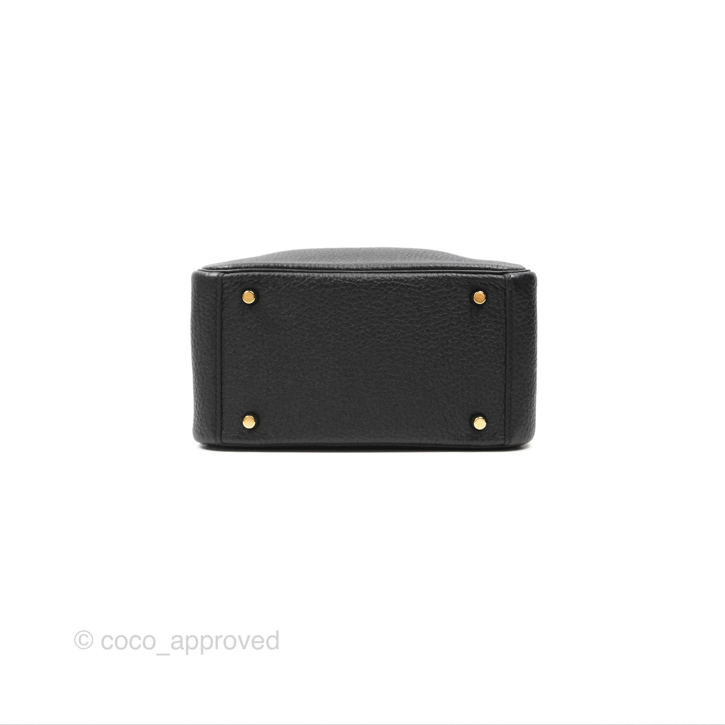 Hermès Mini Lindy 20 Black Clemence Gold Hardware