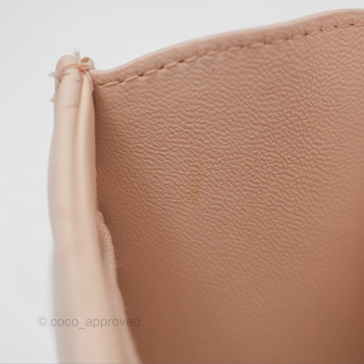 Chanel Mini Quilted Trendy CC Clutch With Chain Light Pink Lambskin Gold Hardware