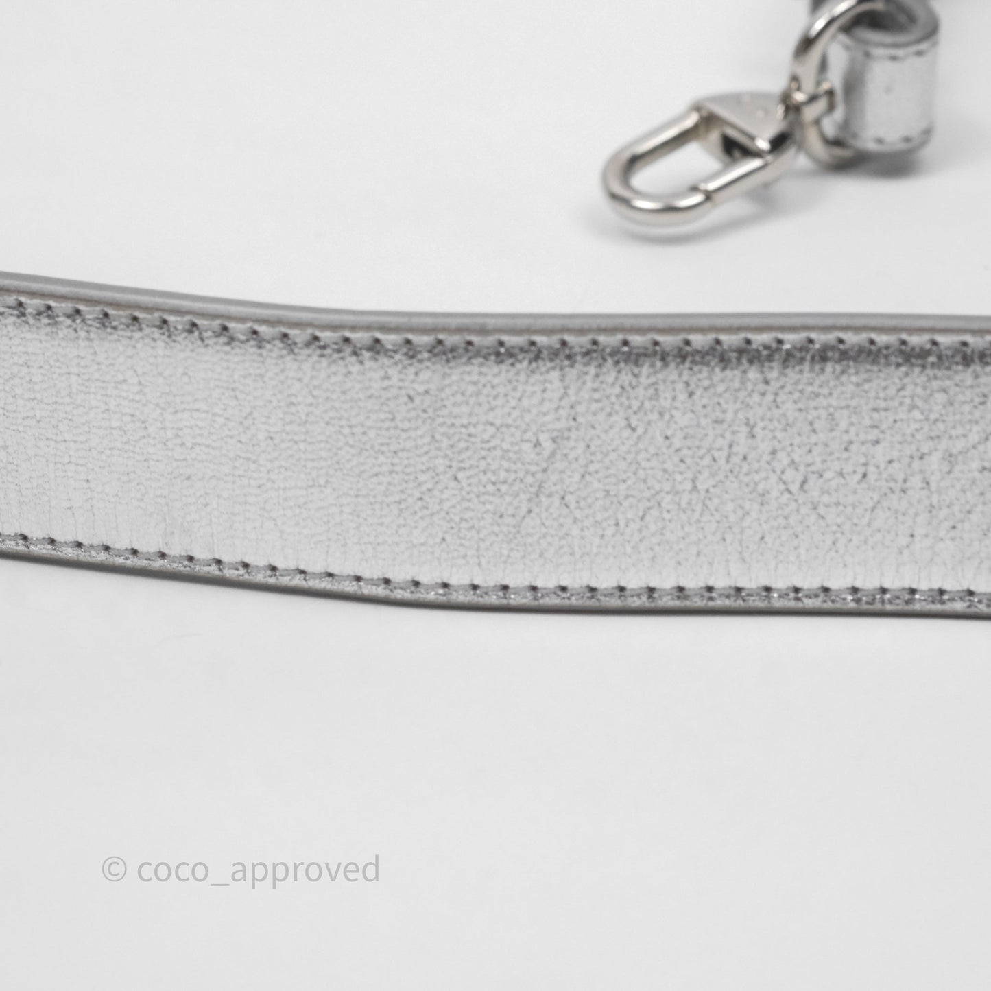 Christian Dior Small Lady Dior My ABCDior Silver Metallic Grained Calfskin Cannage