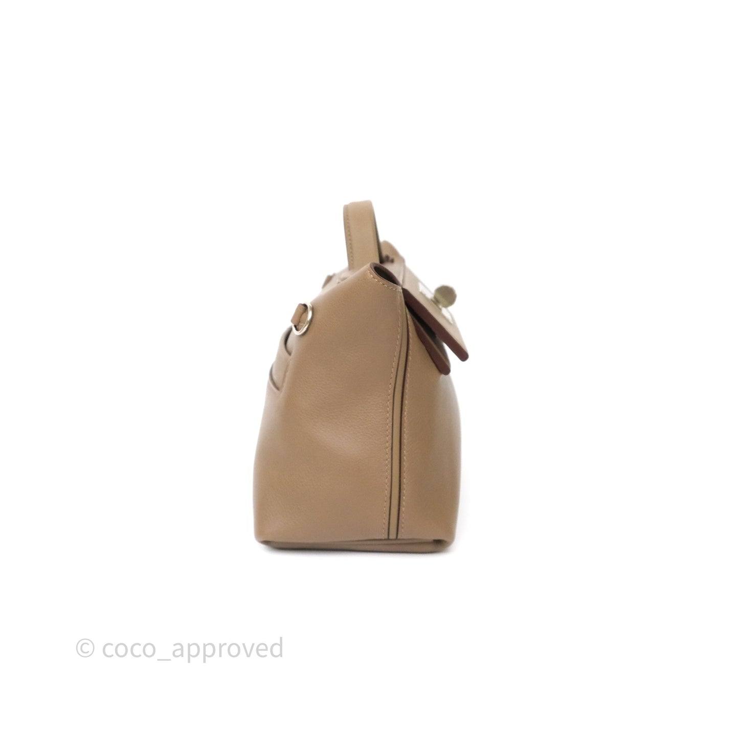 Hermès 24/24 21 Mini Etoupe 18 Evercolor/ Swift Palladium Hardware