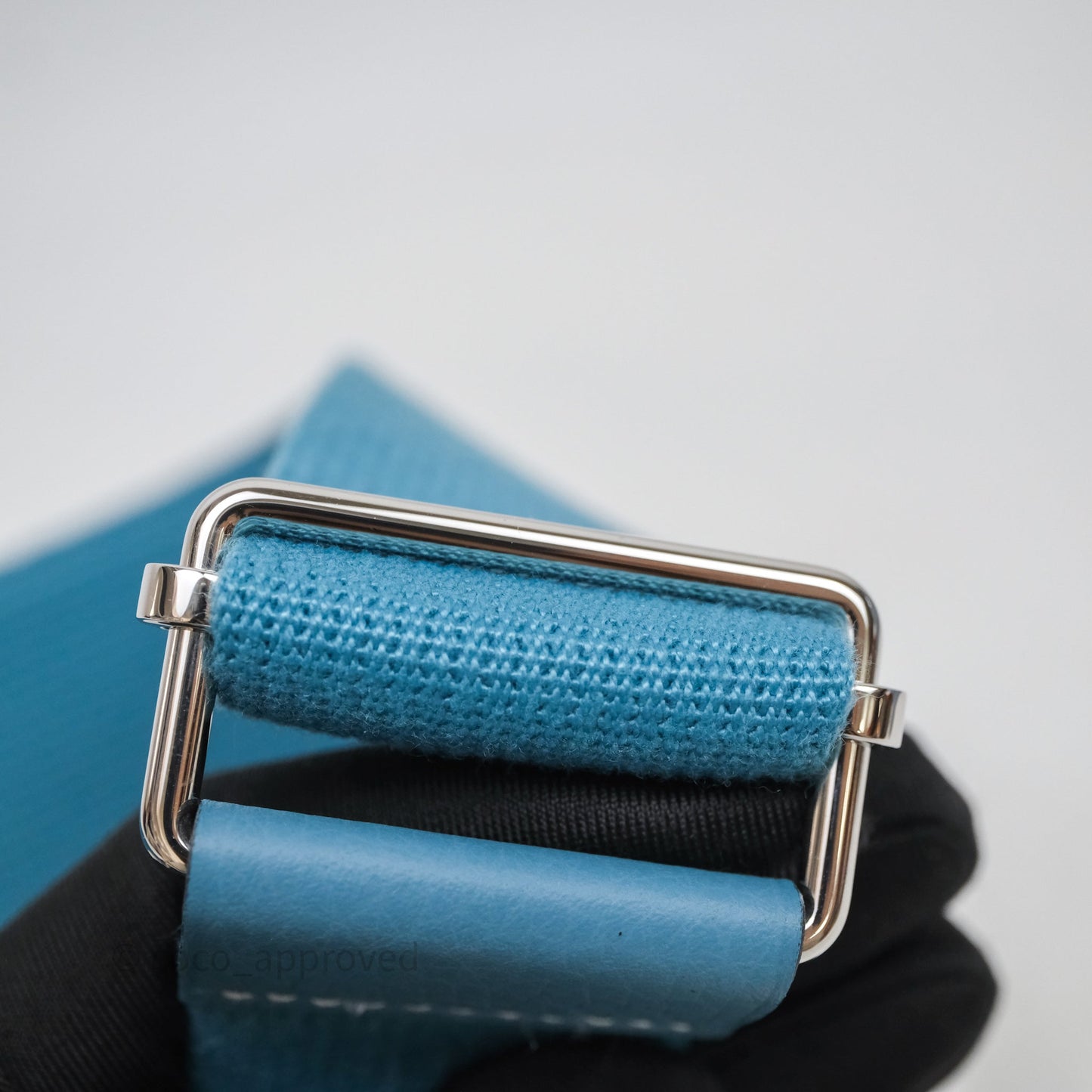 Hermès Evelyne 23 Bleu Jean 75 Clemence Palladium Hardware