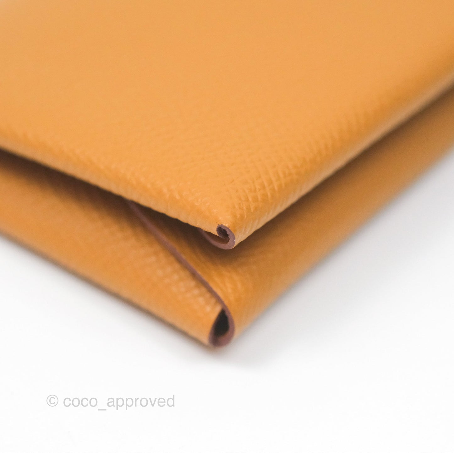 Hermès Calvi Duo Compact Card Holder Sésame Epsom