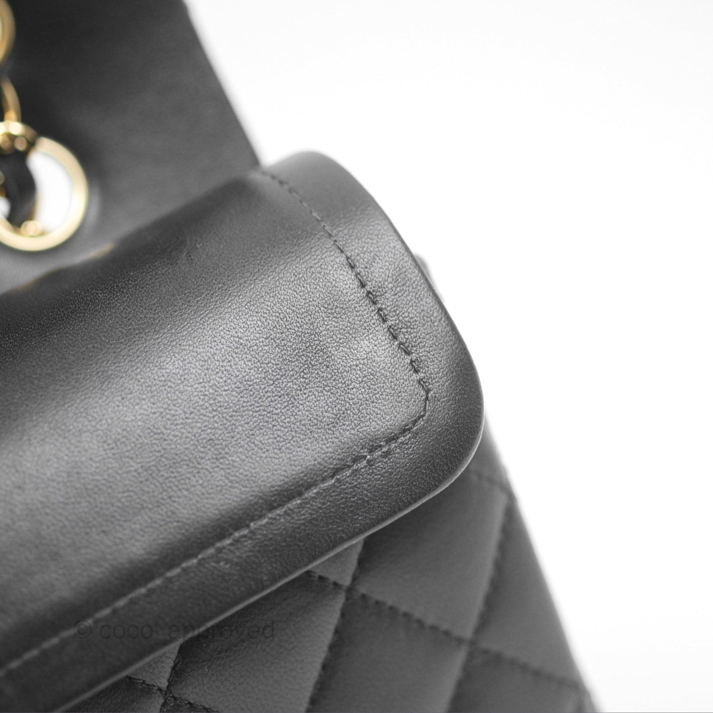 Chanel Small Classic Flap Quilted Black Lambskin Gold Hardware