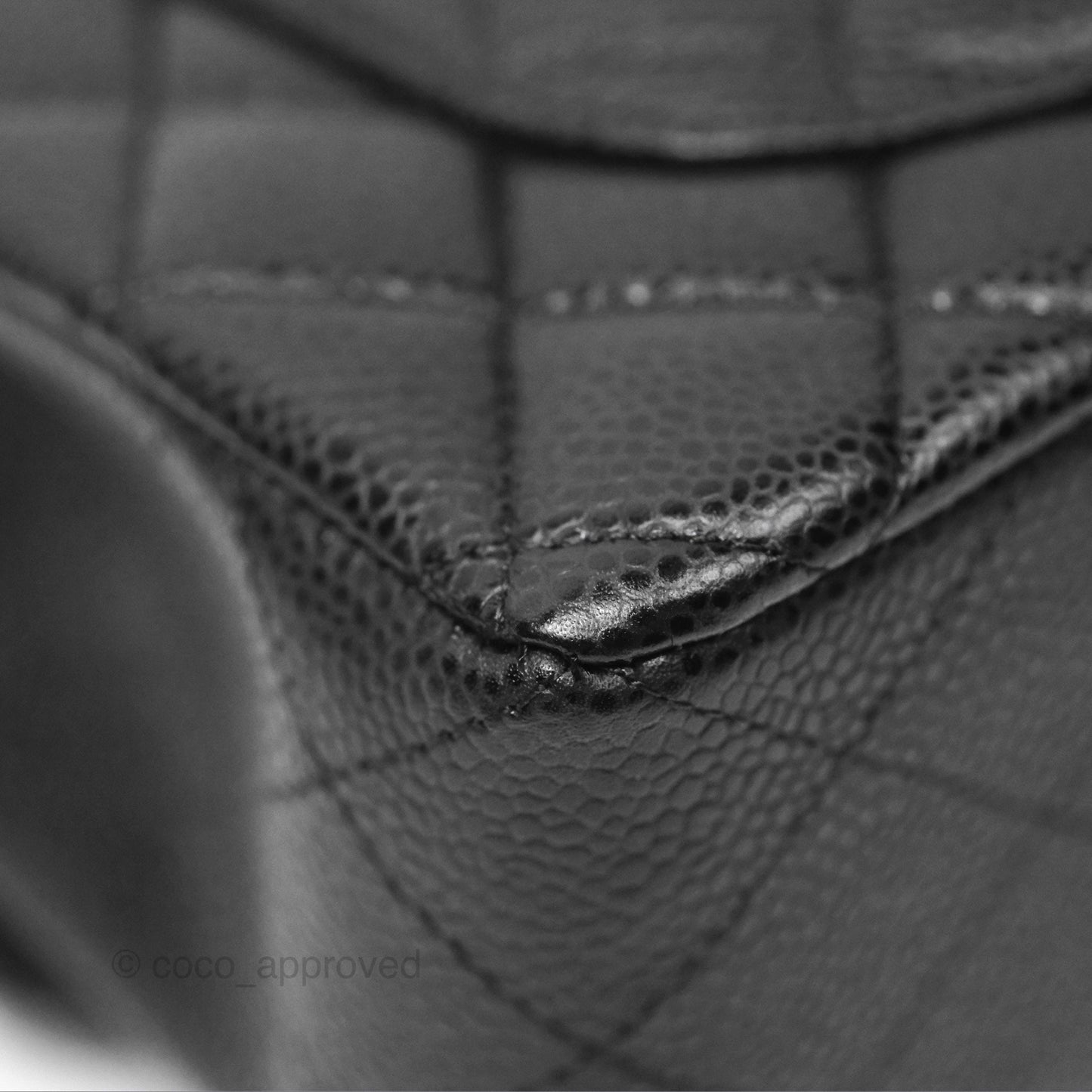 Chanel Small Classic Flap Quilted Black Caviar Silver Hardware