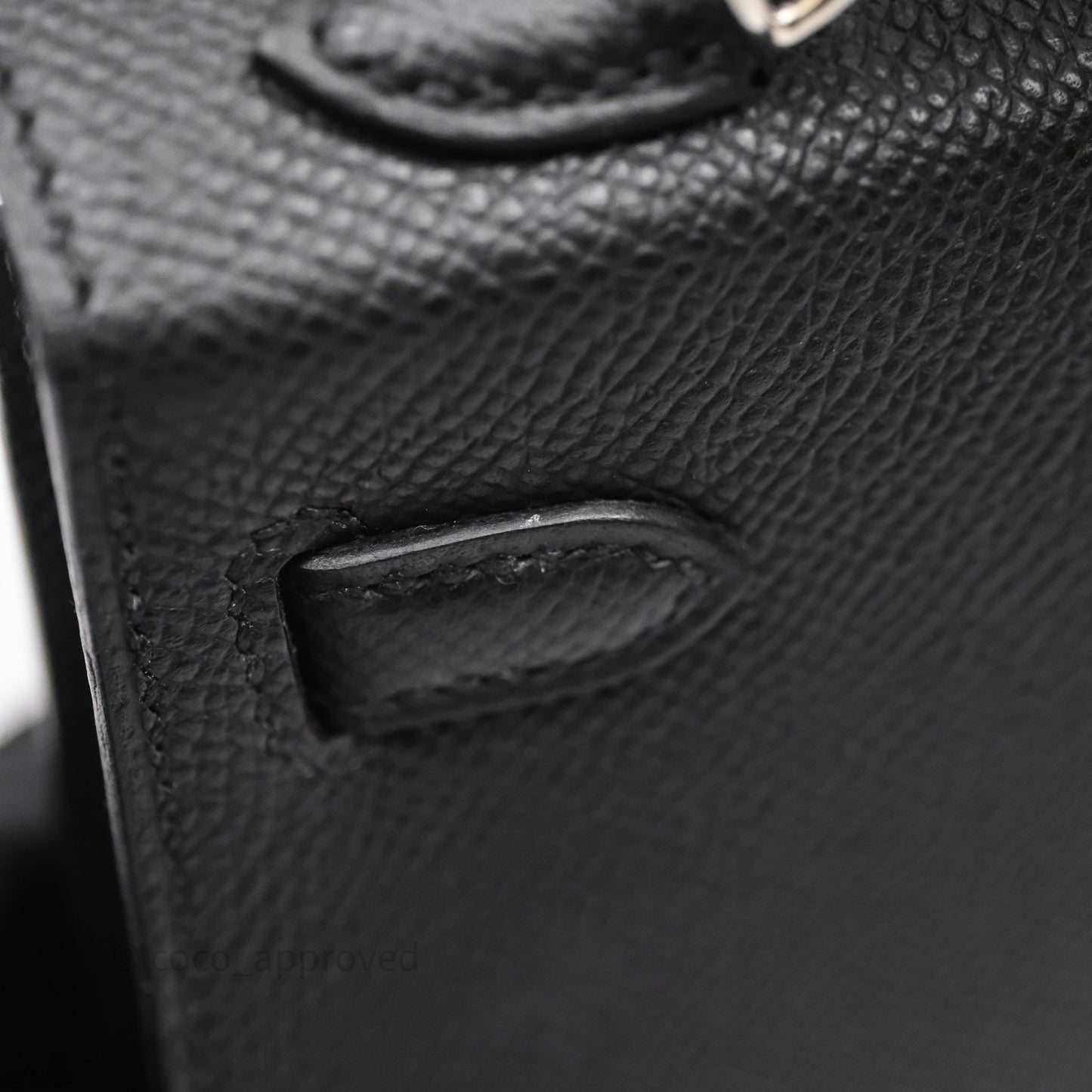 Hermès Mini Kelly Black Noir 89 Epsom Palladium Hardware