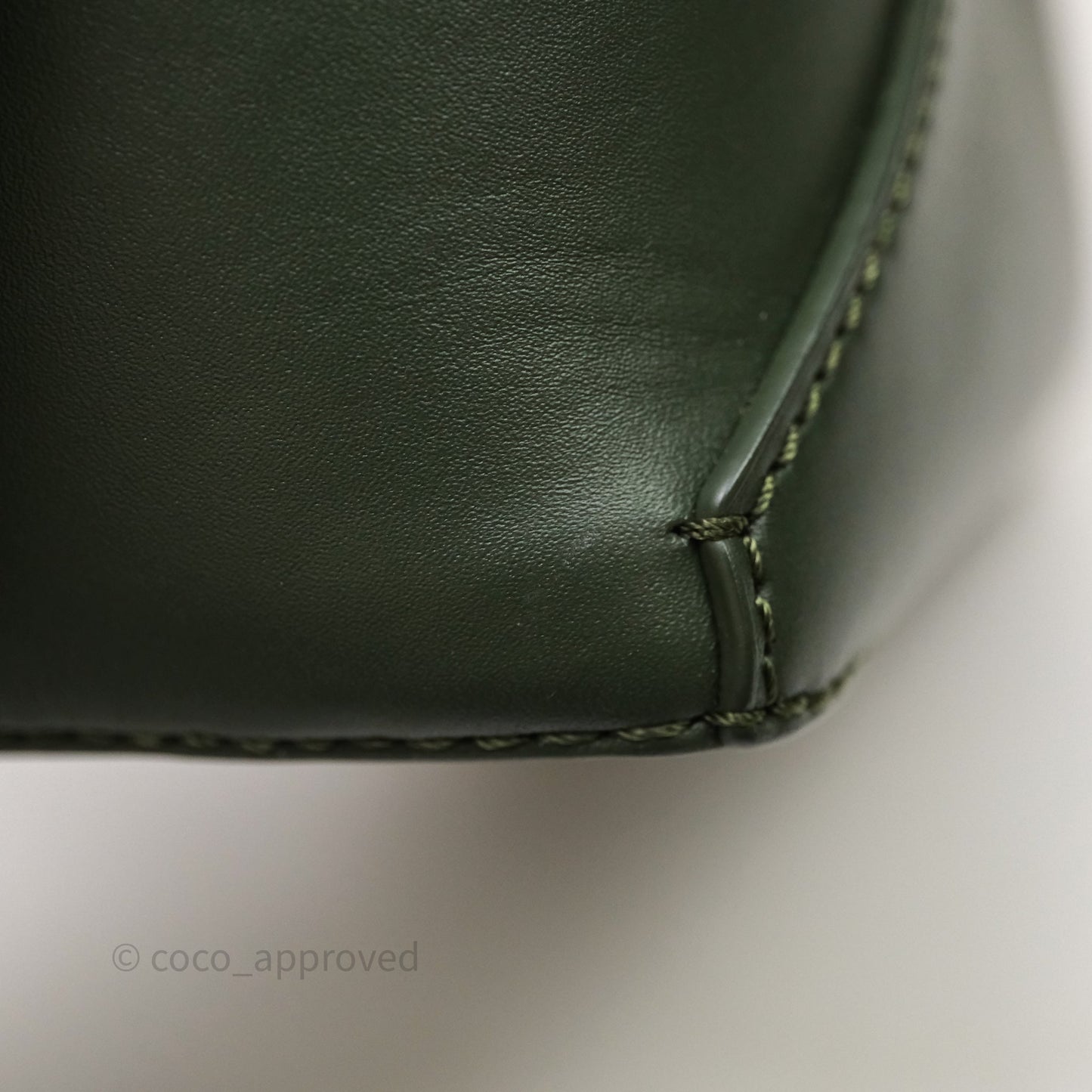 Loewe X SUNA FUJITA Mini Pandas Puzzle Bag Dark Green Calfskin Gold Hardware