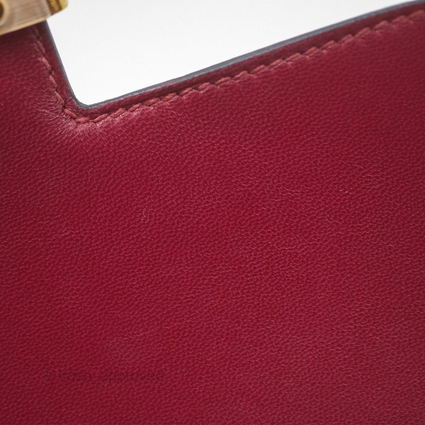Hermès Constance Mini 18cm Rouge Grenat K1 Epsom Gold Hardware