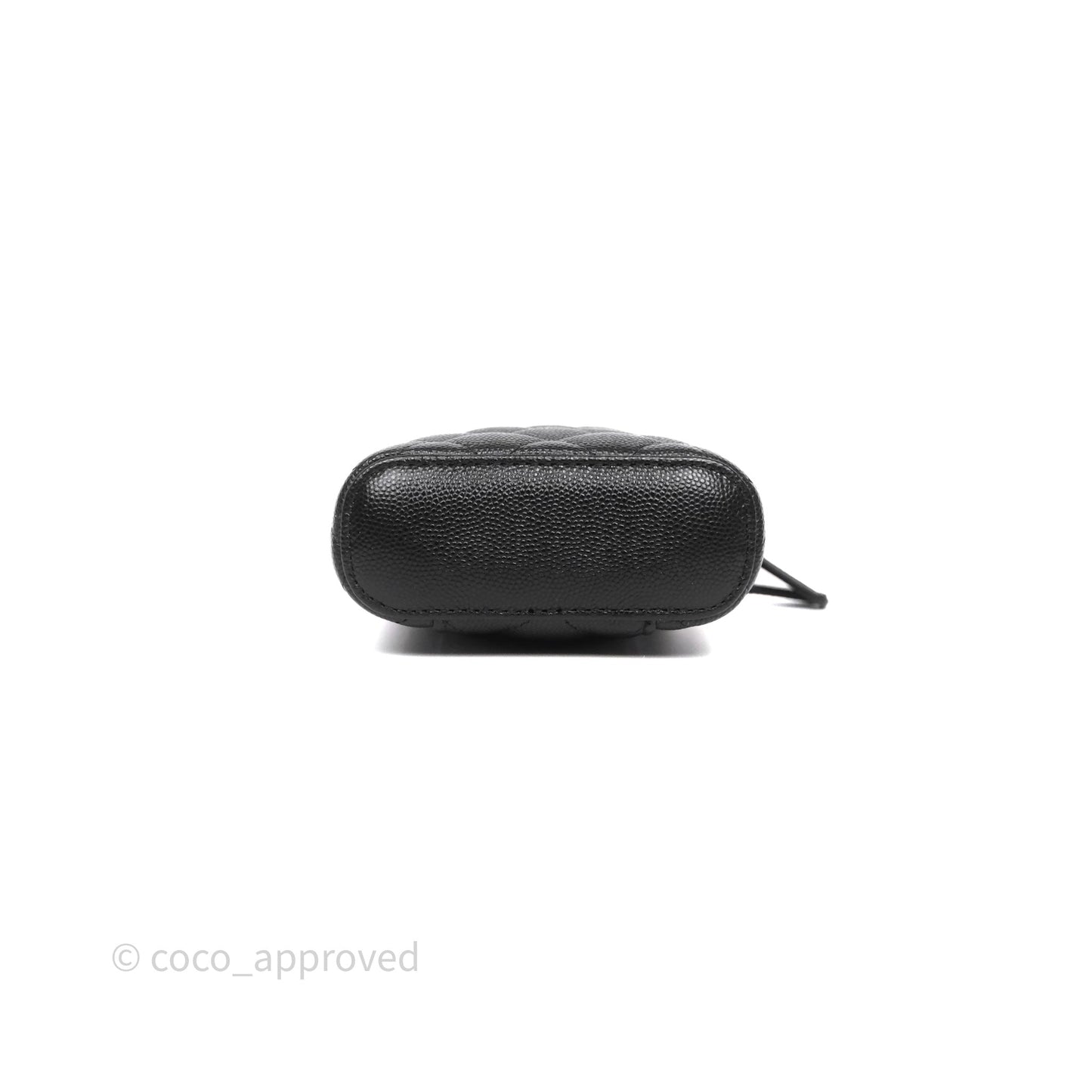 Chanel Classic Mini Vanity With Chain Black Caviar Gold Hardware