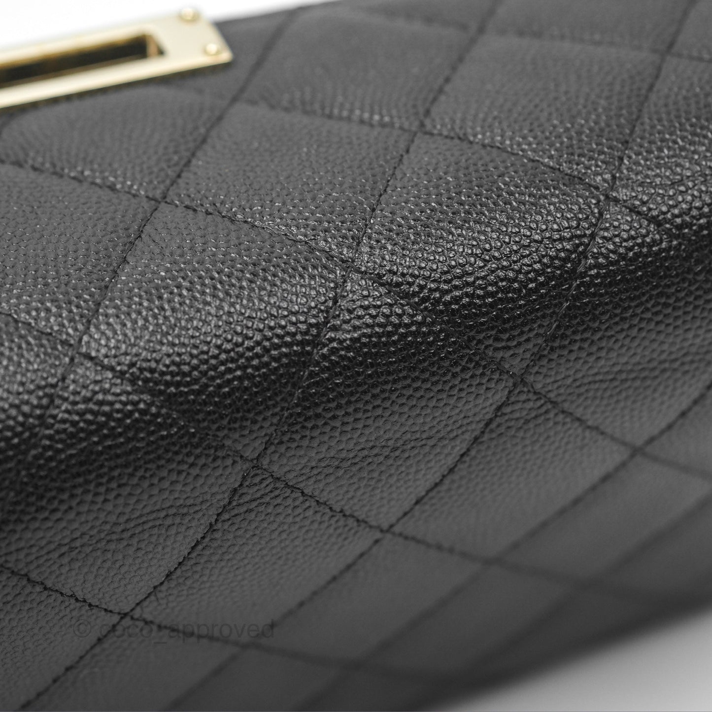 Chanel Golden Class Black Caviar Wallet Gold Hardware