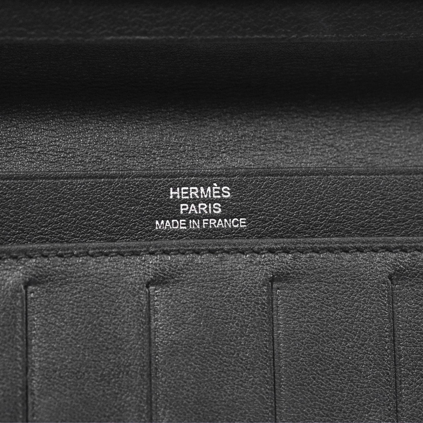 Hermès Citizen Twill Long Wallet Black Swift