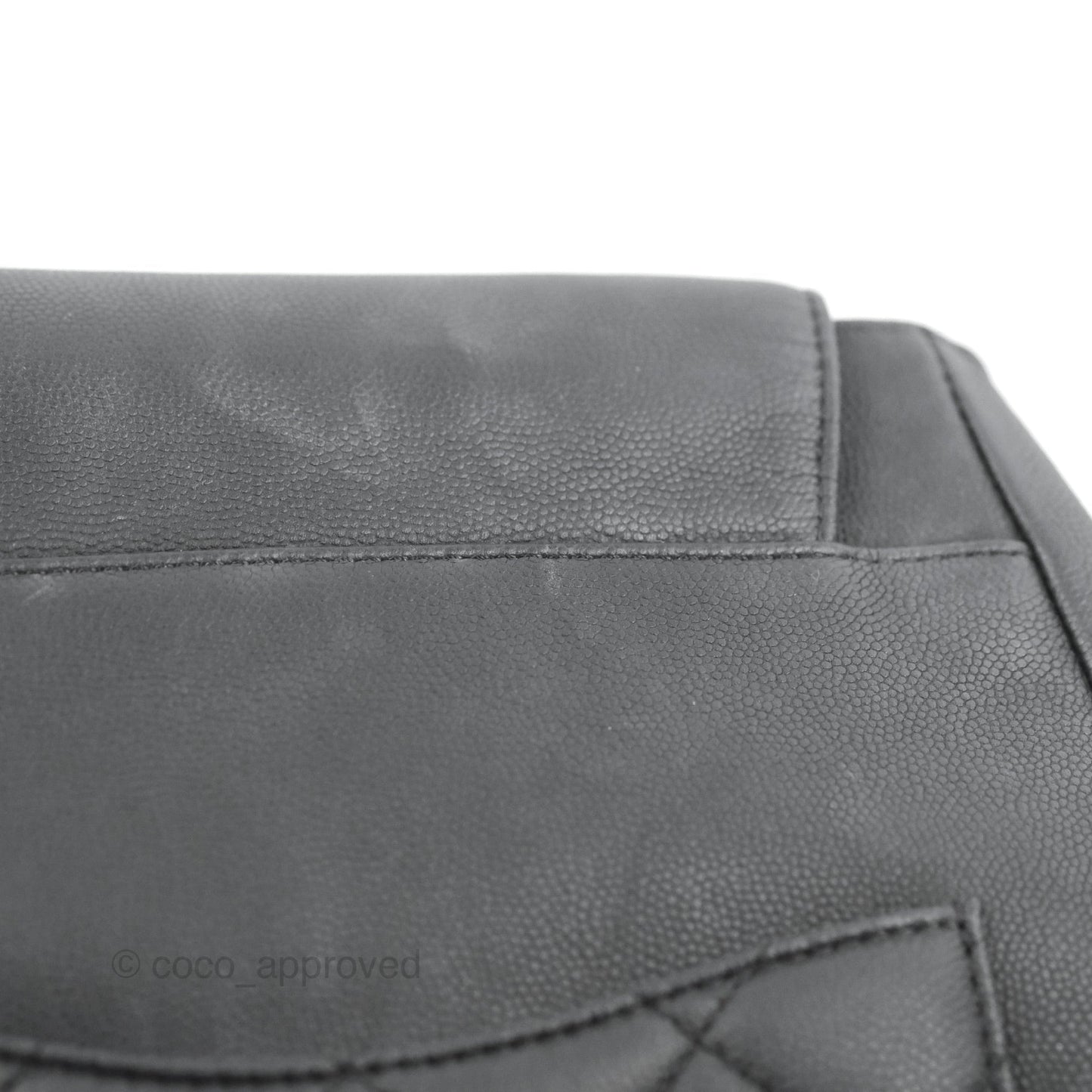 Chanel Quilted Business Affinity Backpack Black Caviar Gold Hardware