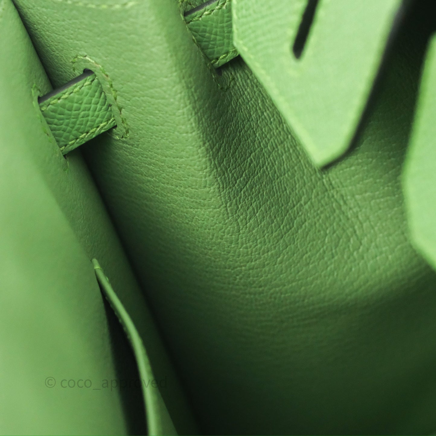 Hermès Birkin 25 Sellier Vert Criquet 3I Epsom Gold Hardware