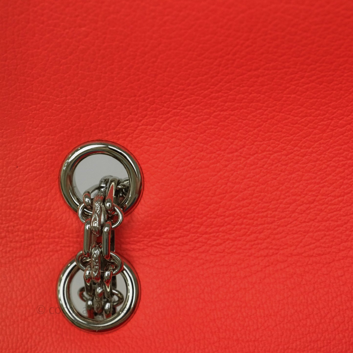 Chanel Mini Reissue 224 Tangerine Orange Goatskin Silver Hardware