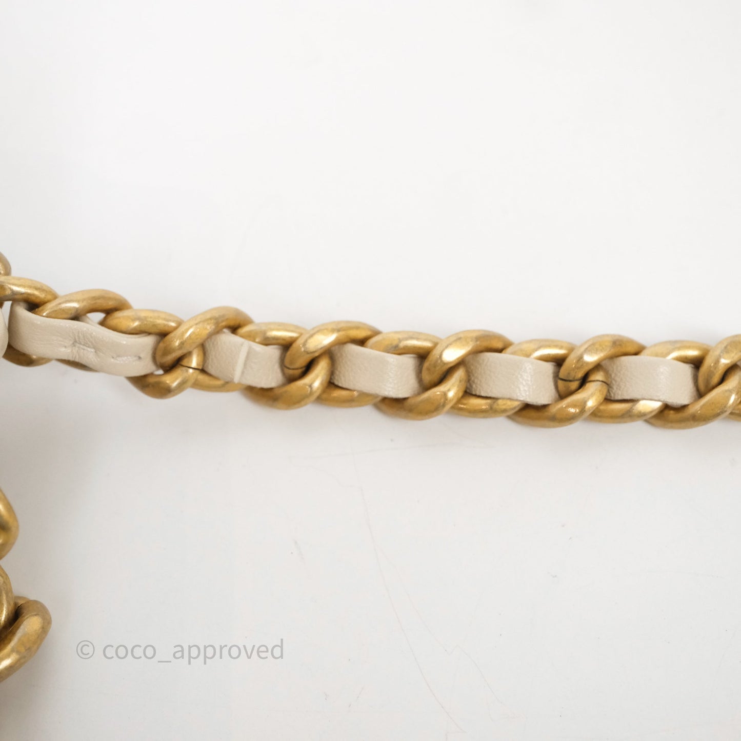 Chanel 19 Small Ivory Mixed Hardware