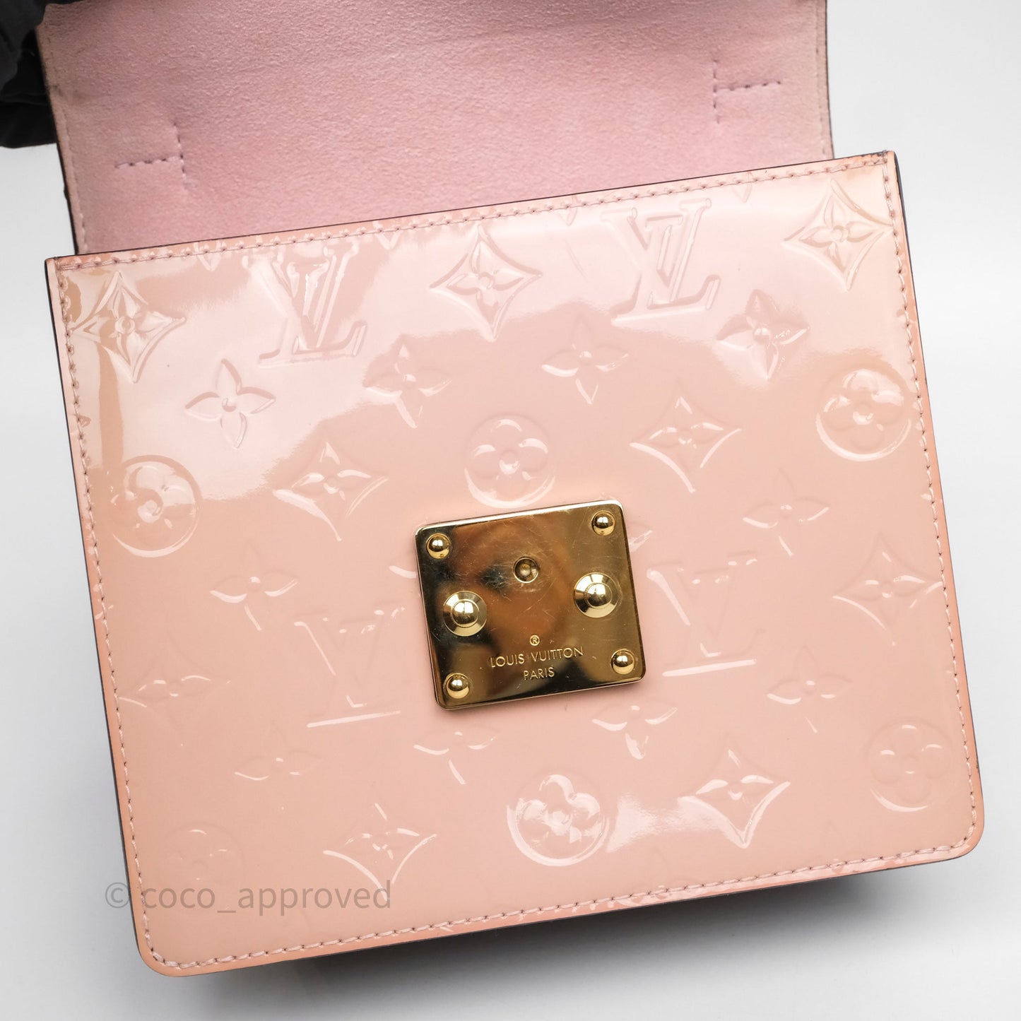 Louis Vuitton Spring Street Vernis Epi Monogram Rose Ballerine