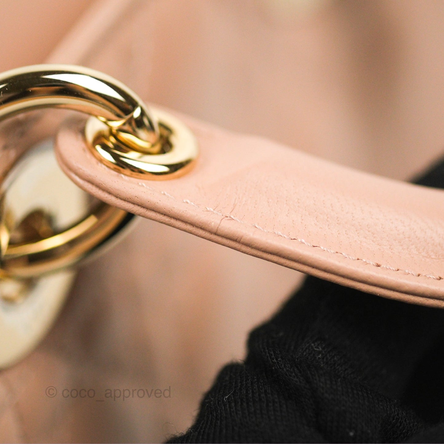 Dior Medium Lady D-Joy Bag Nude Pink Lambskin Cannage