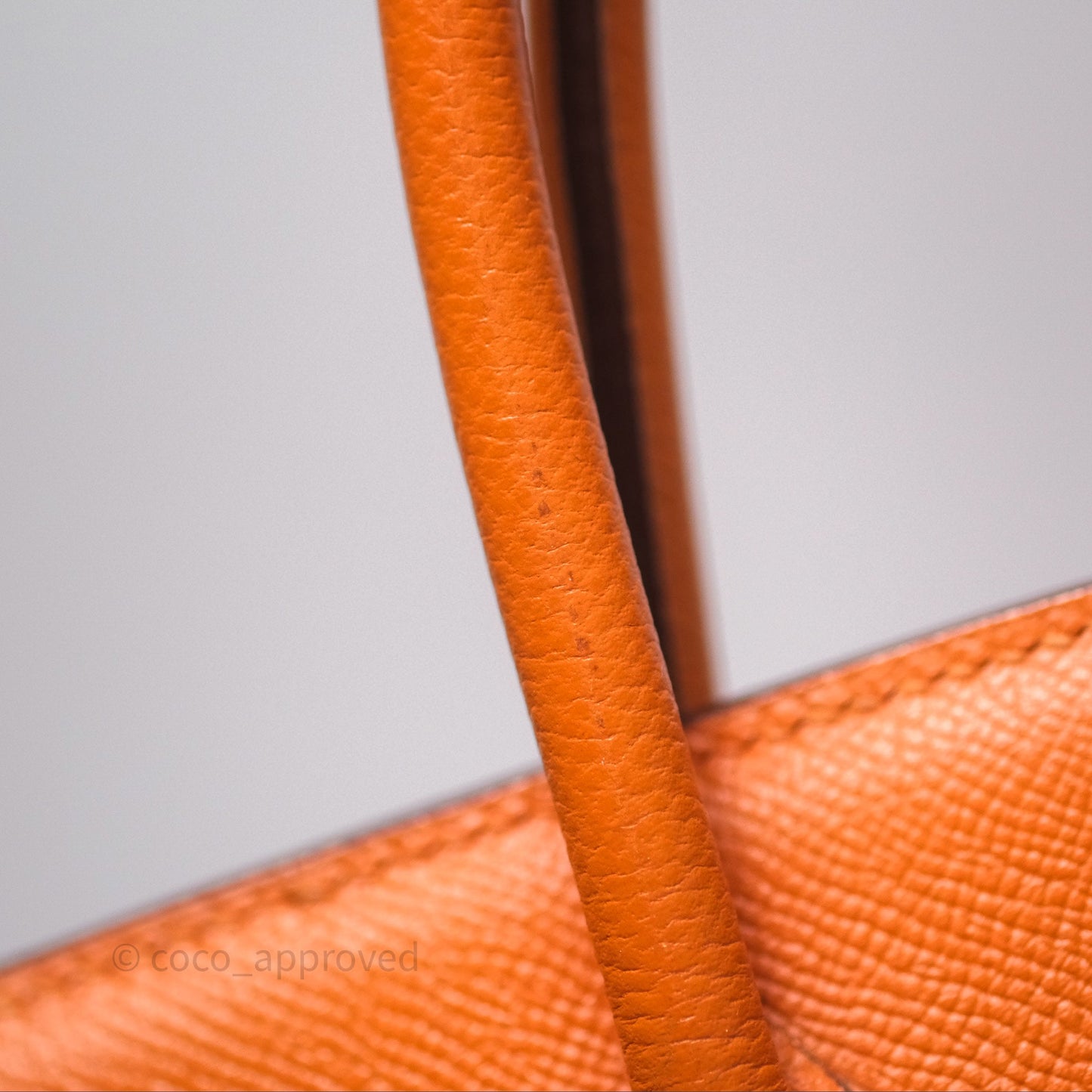 Hermès Birkin 30 Retourne Orange Epsom Palladium Hardware