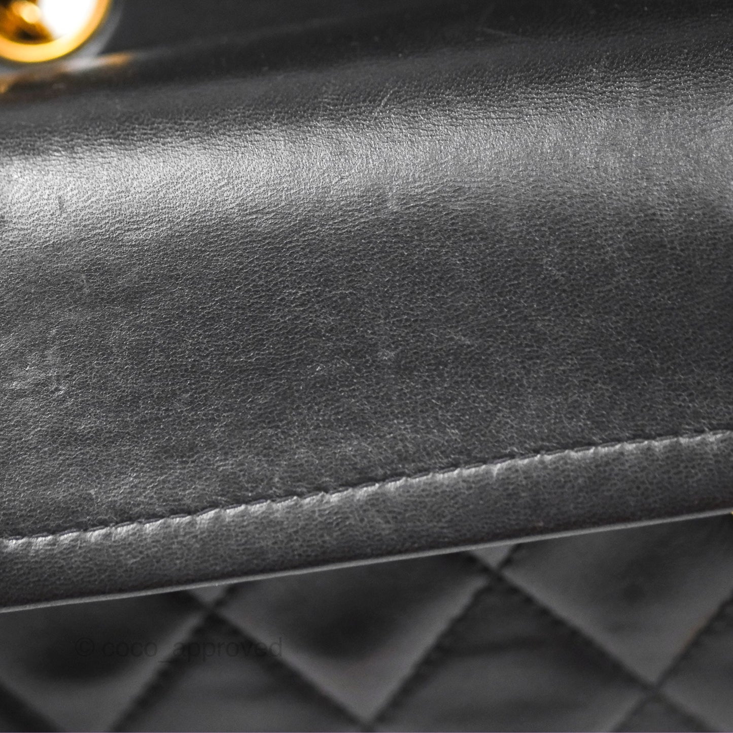 Chanel Classic Vintage Small Flap Black Lambskin 24K Gold Hardware