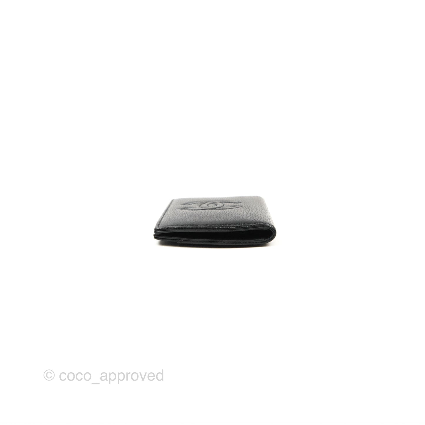 Chanel CC Card Holder Black Caviar