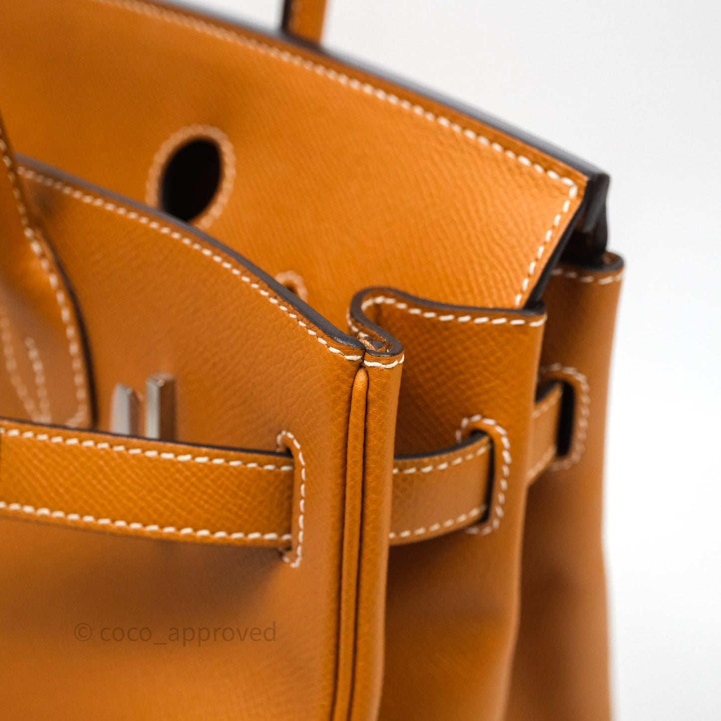 Hermes Birkin 30 Toffee Epsom Palladium Hardware