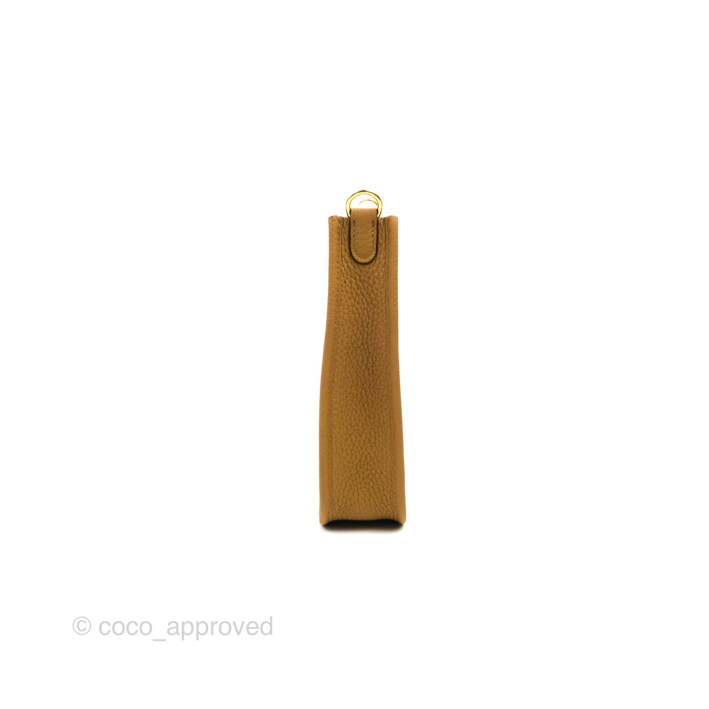 Hermès Mini Evelyne 16 Biscuit 48 Camel Clemence Gold Hardware