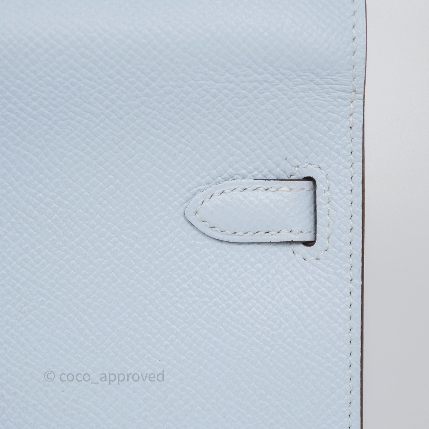 Hermès Kelly To Go Wallet Bleu Brume T0 Epsom Gold Hardware