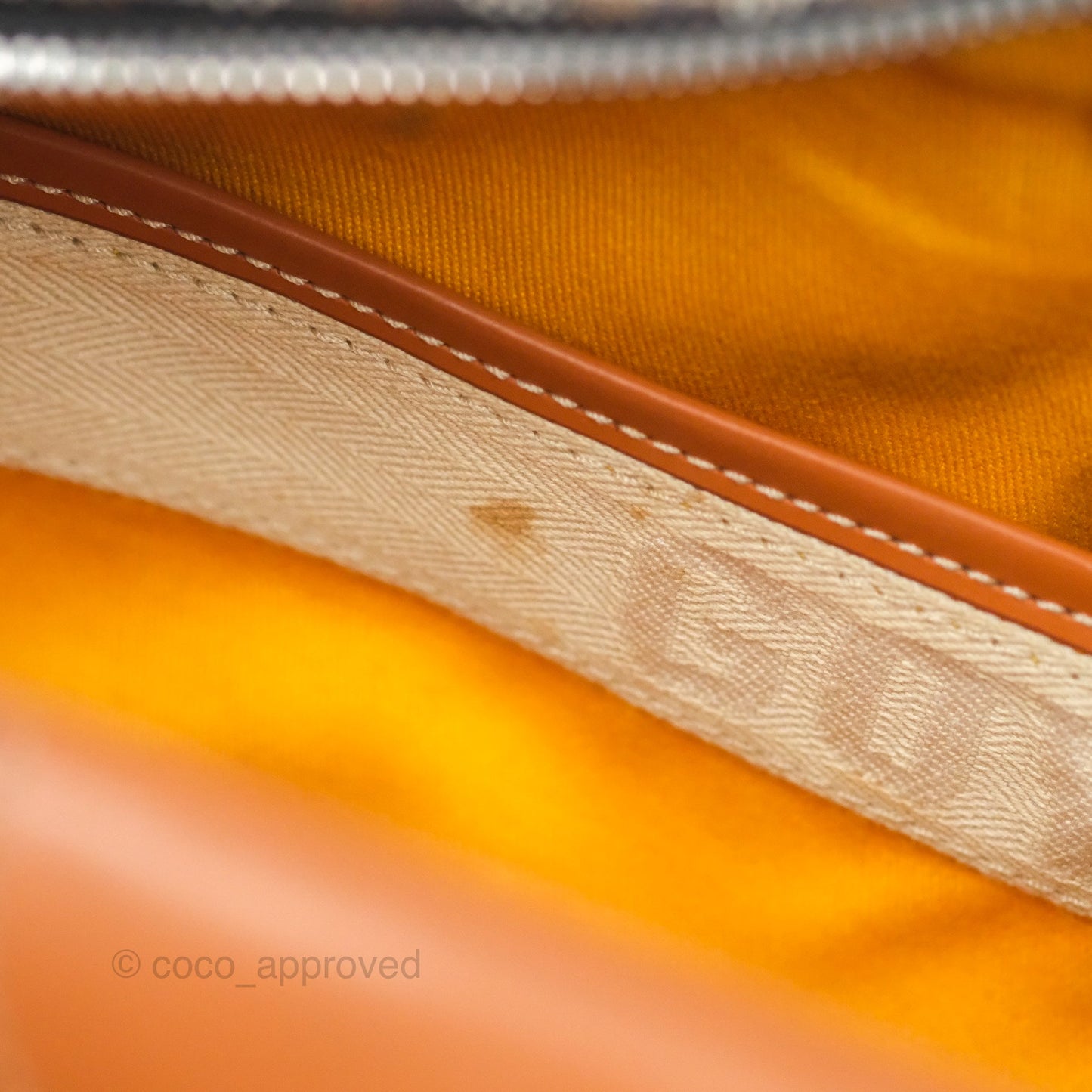 Goyard Saint Martin Bag Goyardine Canvas Black/ Tan