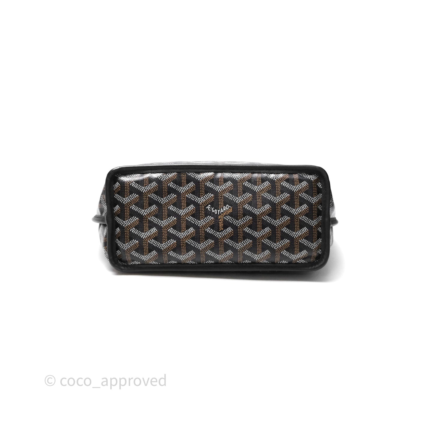 Goyard Anjou Mini Bag Goyardine Canvas Black