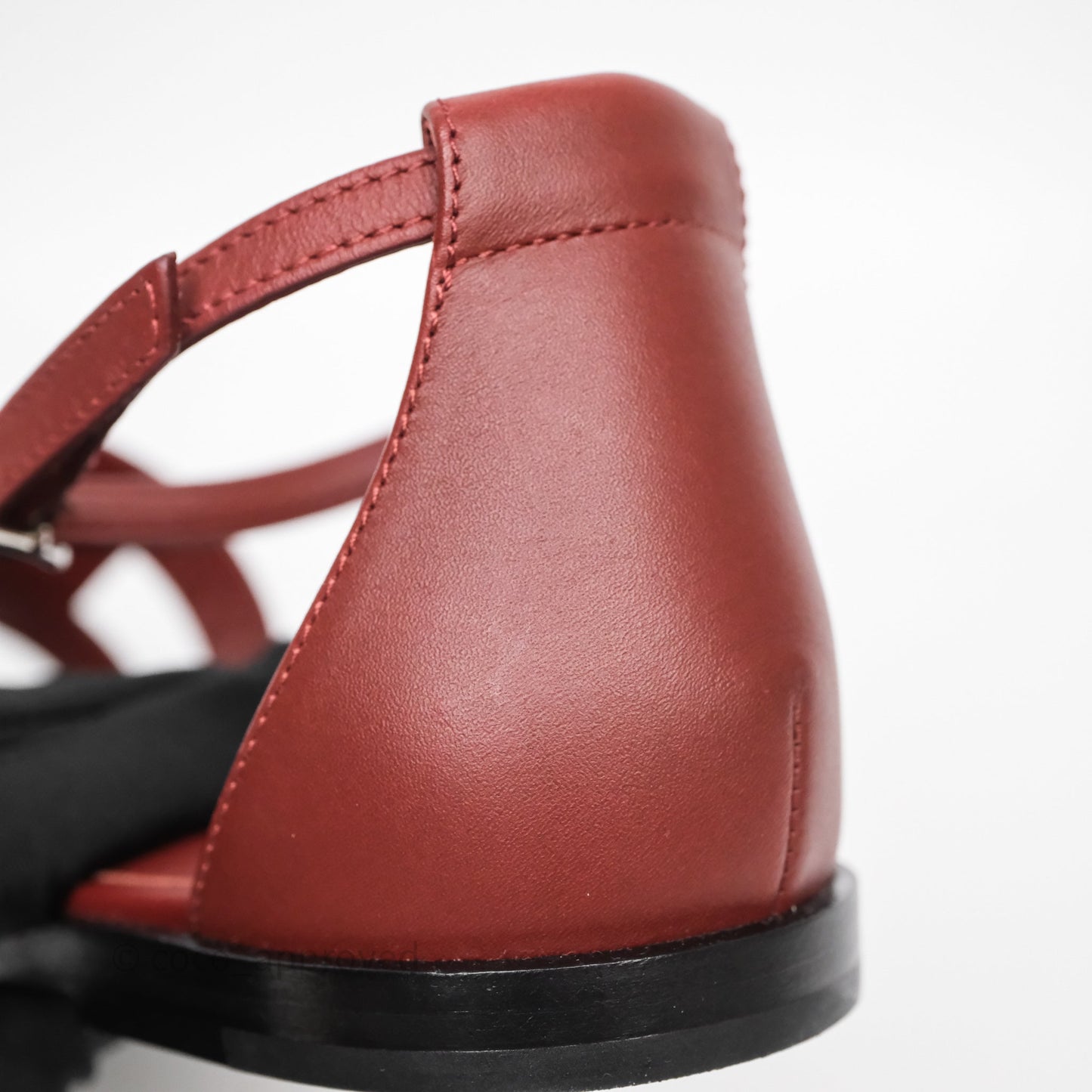 Hermes Sandales Santorini Rouge Tomette Size 36.5