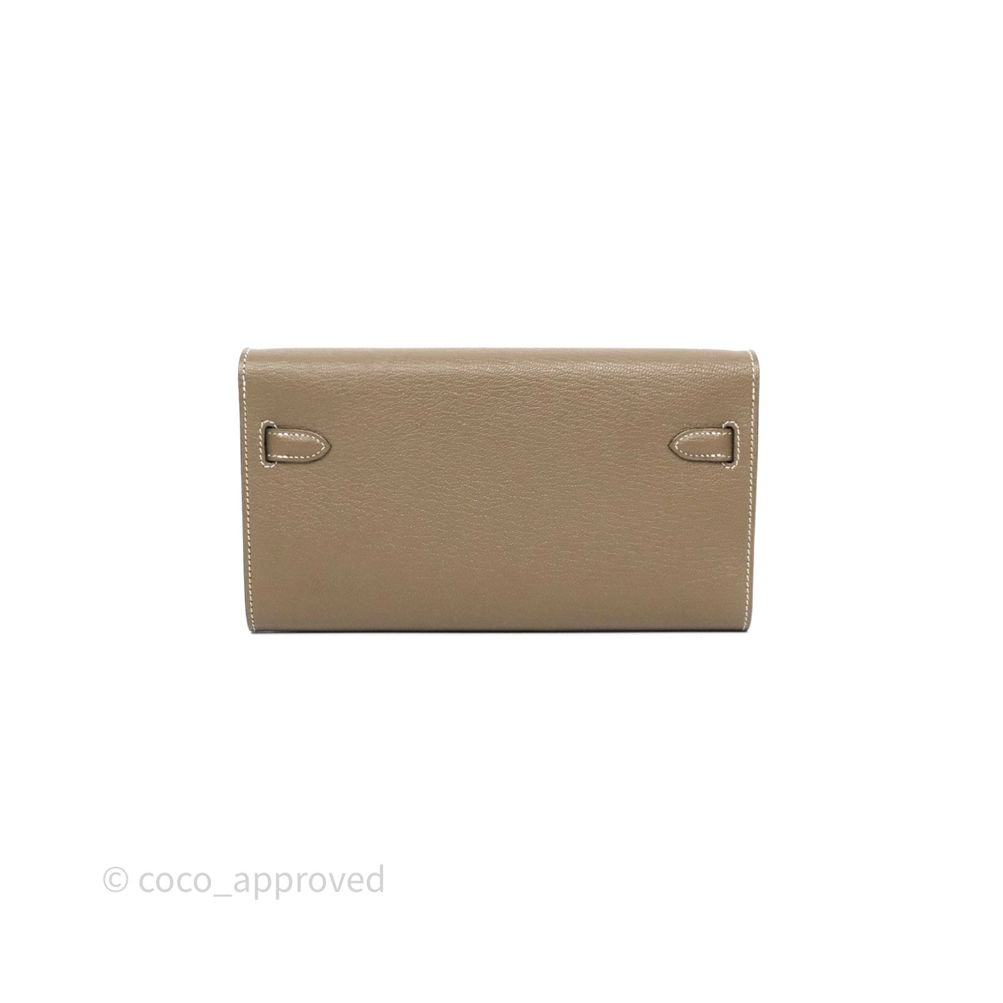 Hermès Kelly To Go Wallet Etoupe 18 Chevre Mysore Gold Hardware