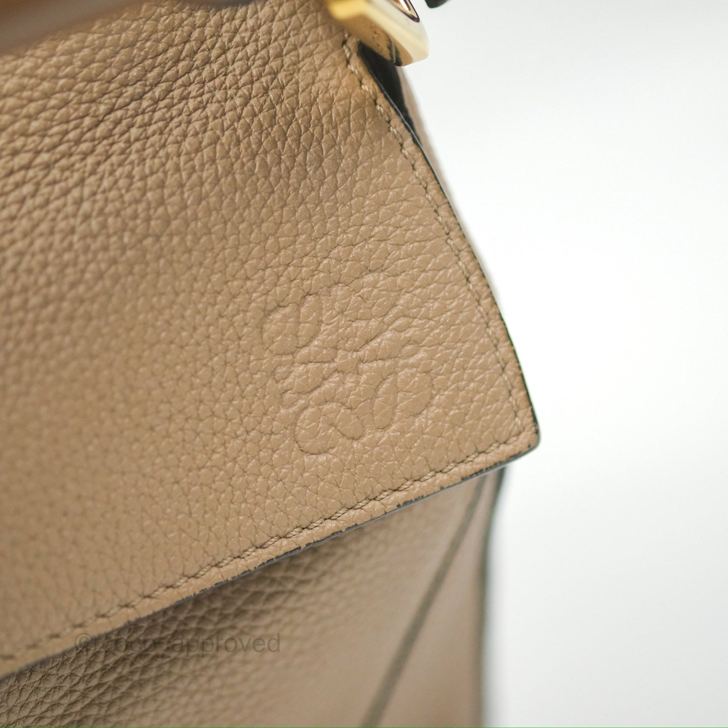 Loewe Small Puzzle Bag Sand Mink Grained Calfskin