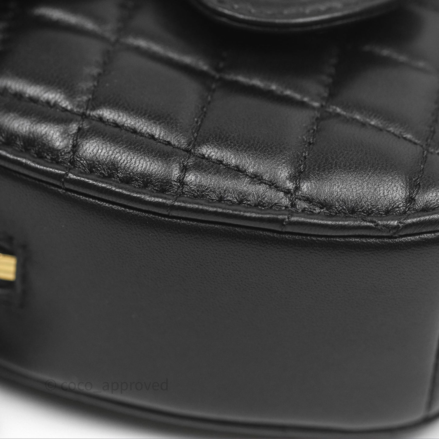 Chanel Large Heart Bag Black Lambskin Gold Hardware 22S