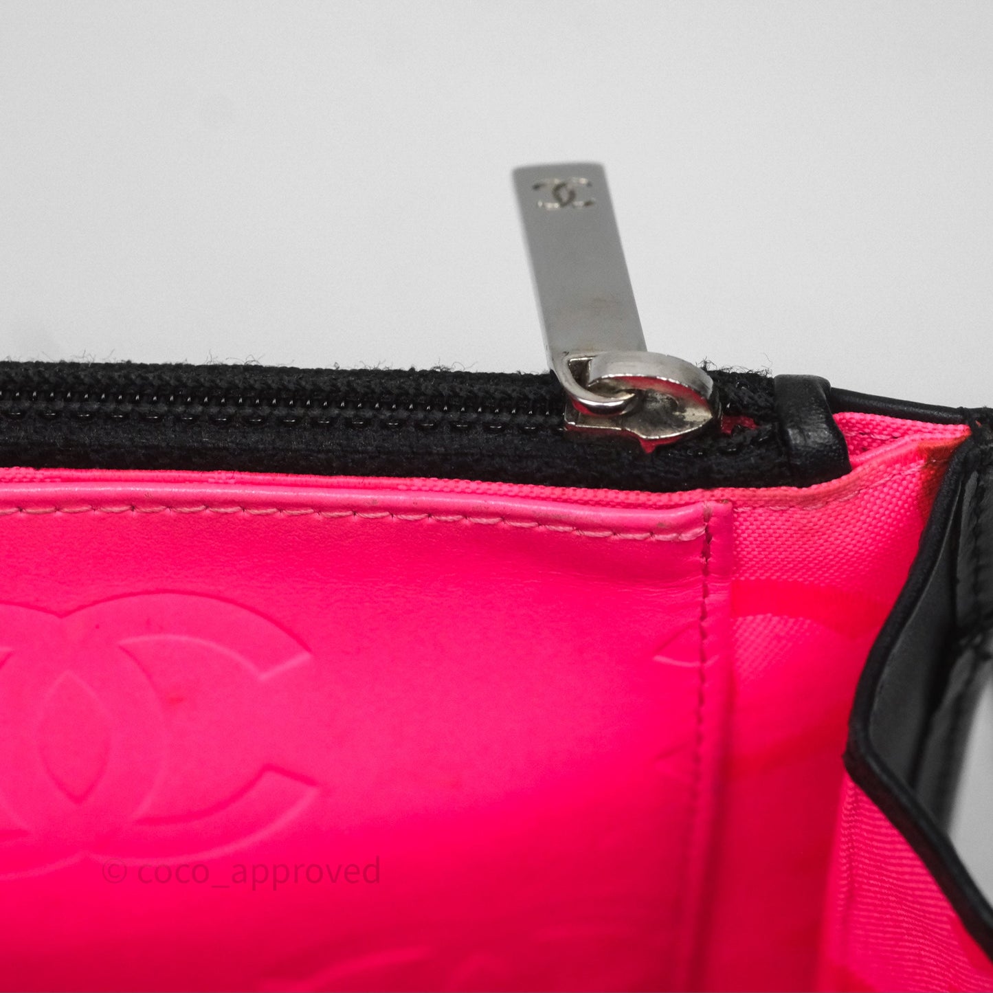 Chanel Quilted Wallet on Chain WOC Cambon Black Calfskin Silver Hardware