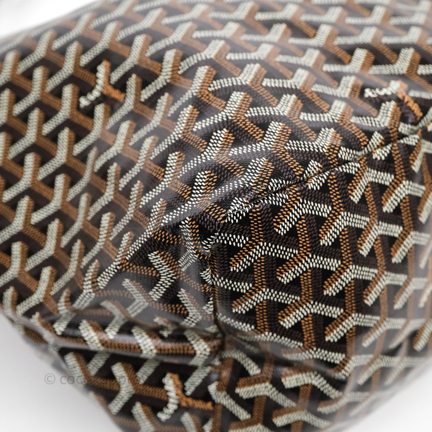 Goyard St Louis Tote GM Tan Black