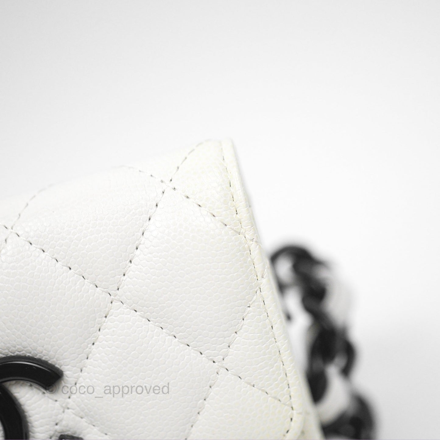 Chanel My Everything Belt Flap Card Holder White Caviar Incognito Hardware